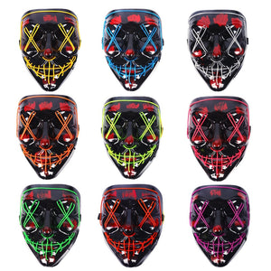 Halloween Decoration Glowing Led Mask Party